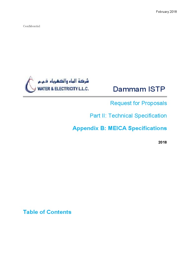 DMM RFP Part II Appendix B - 28 February | PDF | Electrical Substation ...
