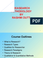 Reasearch Methodology BY Rashmi Dutt