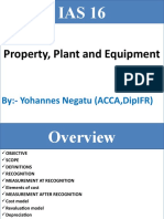Property, Plant and Equipment: By:-Yohannes Negatu (Acca, Dipifr)
