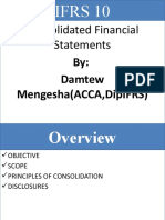 Consolidated Financial Statements: By: Damtew Mengesha (Acca, Dipifrs)
