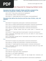 A List of Standards Required For Designing Bolted Joints