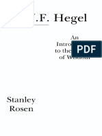 (Carthage Reprint) Stanley Rosen - G. W. F. Hegel - An Introduction To The Science of Wisdom-St. Augustines Press (1974)