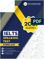 Predicted Ielts Speaking Test Quarter 2.2021 - Halo Language Center