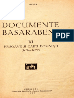 DOCUMENTE BASARABENE 11 Hrisoave Si Carti Domnesti (1654-1677)