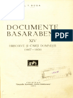 DOCUMENTE BASARABENE 14 Hrisoave Si Carti Domnesti (1607-1806)