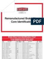 Remanufactured Brake Shoe Core Identification
