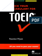 - Check your Vocabulary for TOEIC