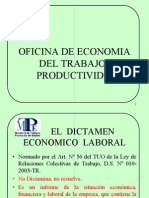 Procedimiento para El Dictamen Economico - Laboral - 2009