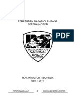 Peraturan Dasar Olahraga SEPEDA MOTOR INDONESIA