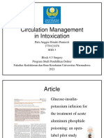 PPT Student Project 2 Circulation Management in Poisoning Anggia Dimitri 1770121078 SGD 3