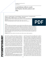 Low Baseline Startle and Deficient Affective Startle Modulation in Remitted Bipolar Disorder Patients and Their Unaffected Siblings