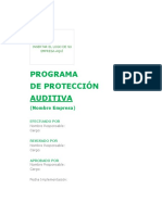 Programa de Protección Auditiva