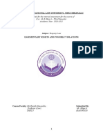 Submitted For The Internal Assessment For The Course of B.A., LL.B (Hons.) - Third Semester Academic Year: 2020-2021