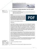 Non-Syndromic Multiple Mesiodens: Two Case Reports