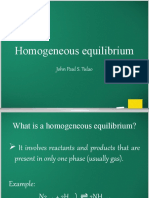 Homogeneous Equilibrium: John Paul S. Tulao