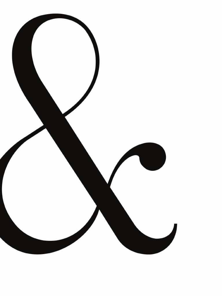 Free Printable Ampersand Wall Decor | PDF
