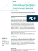 Recurrence Rate in a Patient Treated with Colon Resection Followed by Chemotherapy in Comparison to a Patient Treated with Colon Resection without Chemotherapy