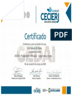 Certificado GEDAI 3 Planejamento e Motivação