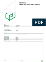 Product Data Sheet: Easergy T300: Protocol Modbus Master TCP
