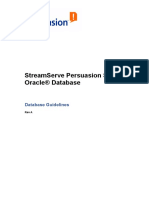 StreamServe Persuasion SP5 Oracle Database