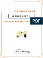 Anxiety 'Boot Camp': Worksheet 5