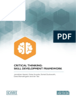 Critical Thinking - Skill Development Framework