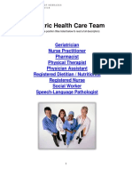Geriatric Healthcare Team