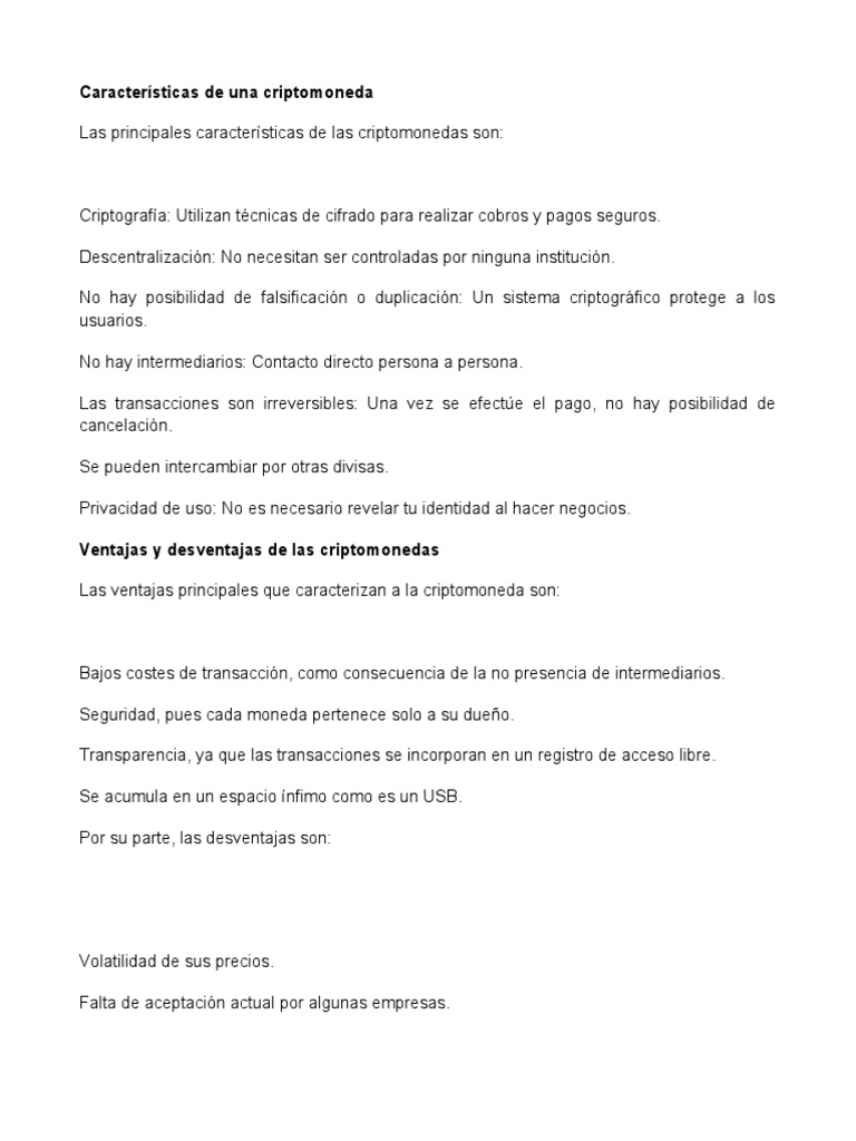 Ventajas y desventajas de las criptomonedas | PDF | Informática