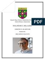 Final Project: "Bill Gates": National College of Business Administration & Economics (School of Business Administration)