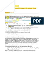 Name of The Experiment Understanding The Effect of AWGN in A Message Signal