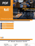 SAP ABAP Training: Hamad Ahmad