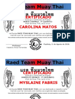 Raed Team Muay Thai Certificados