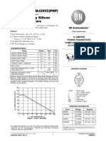 2N3055 (NPN), MJ2955 (PNP) Complementary Silicon Power Transistors