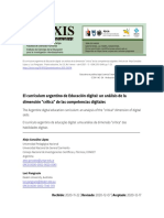 El Currículum Argentino de Educación Digital