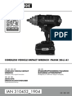 Cordless Vehicle Impact Wrench Passk 20-Li A1