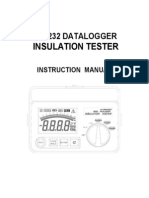 Insulation Tester: Rs-232 Datalogger