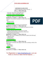 Financial Statement Analysis - FIN621 Mid Term Paper Session-1