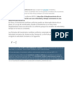 Objeto en Una Sola Dirección Con Una Velocidad y Tiempo Constante en Una Determinada Distancia