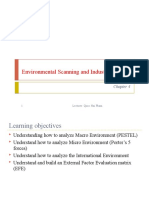 Topic 2 - Environmental Scanning and Industry Analysis - Updated