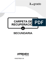 Experiencias de Aprendizaje 3er Grado - Matemática