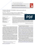Computers and Chemical Engineering: Petroleum Allocation at PETROBRAS: Mathematical Model and A Solution Algorithm