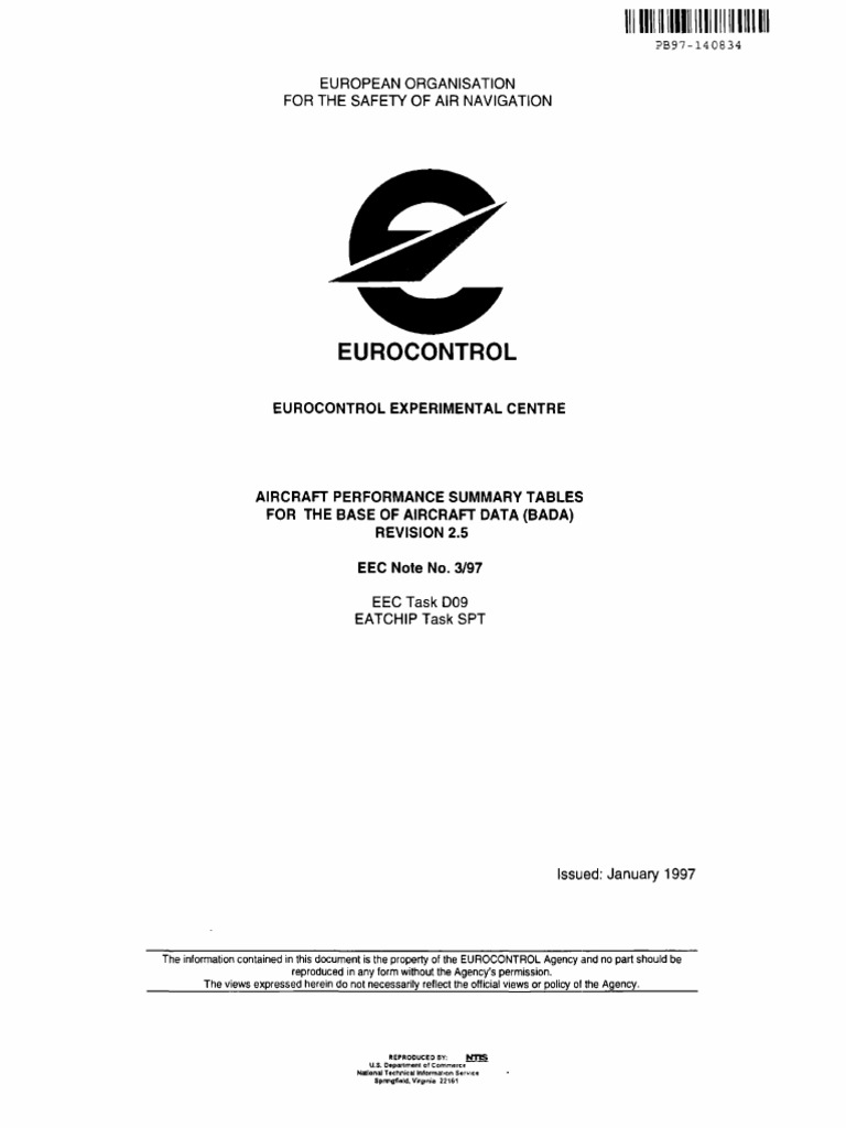 Eurocontrol: European Organisation For The Safety of Air Navigation ...