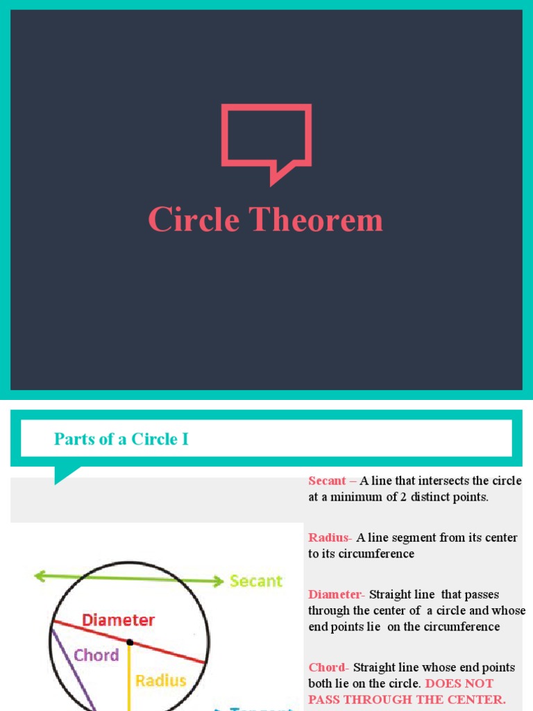 Circle Theorem | PDF