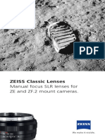 ZEISS Classic Lenses: Manual Focus SLR Lenses For ZE and ZF.2 Mount Cameras