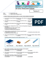 Soal Tematik Kelas 2 SD Tema 3 Subtema 4 Tugasku Dalam Kehidupan Sosial