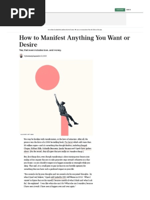 How to Manifest Anything You Want or Desire