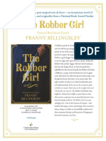 The Robber Girl by Franny Billingsley Author's Note