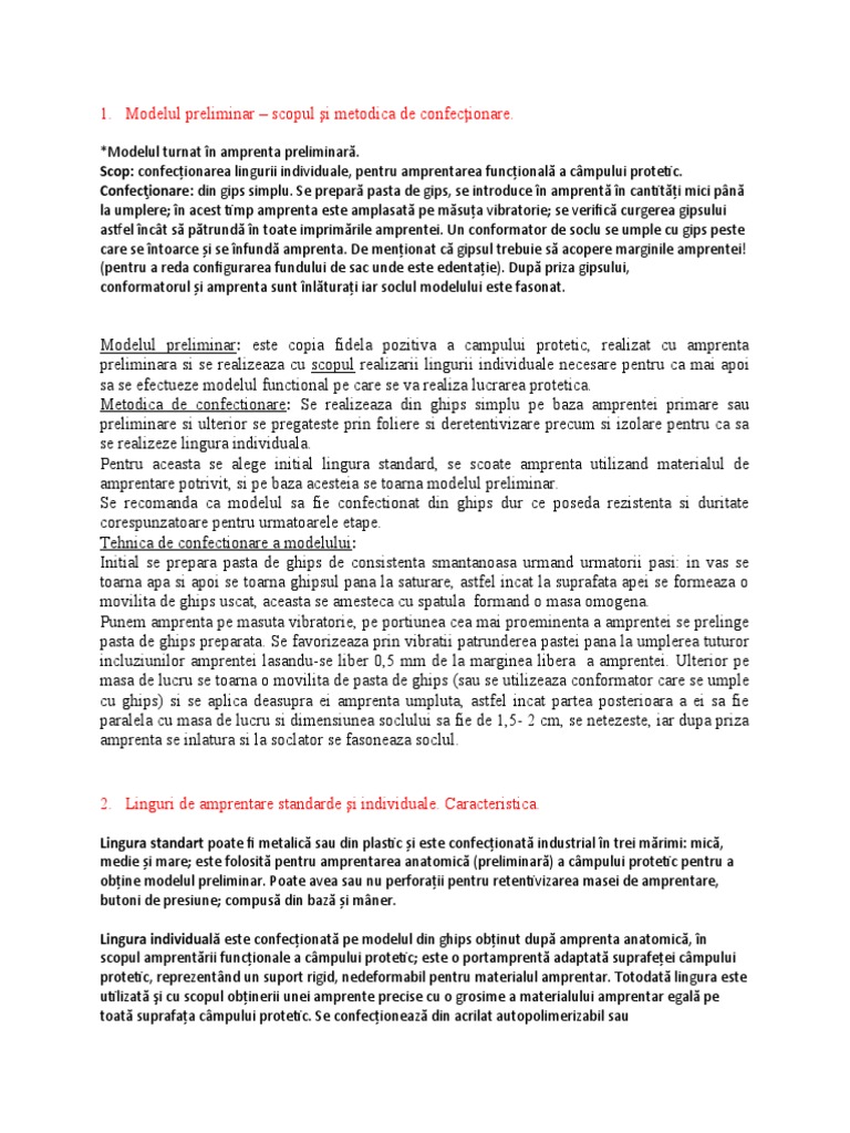 Modelul Preliminar | PDF