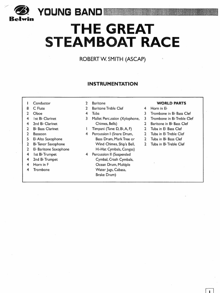 The Great Steamboat Race PDF
