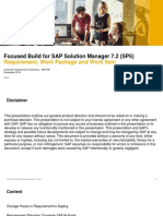 Focused Build For SAP Solution Manager 7.2 (SP5) : Requirement, Work Package and Work Item